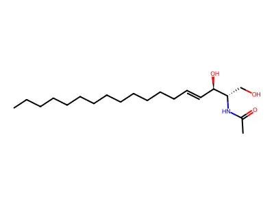 N-(1,3-二羟基十八碳-4-烯-2-基)乙酰胺 structure