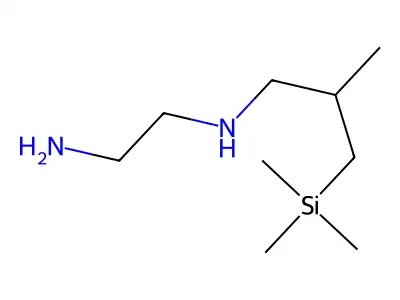 Ethylenediamine, N-[2-methyl-3-(trimethylsilyl)propyl]- structure