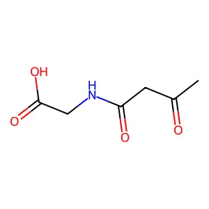 Glycine, N-(1,3-dioxobutyl)- structure