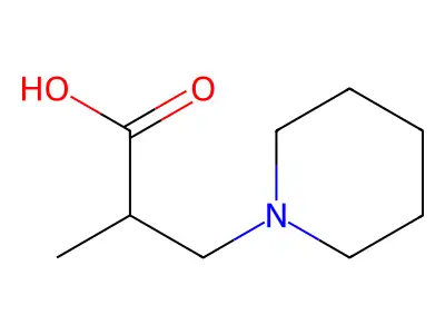 2-Methyl-3-(piperidin-1-yl)propanoic acid structure