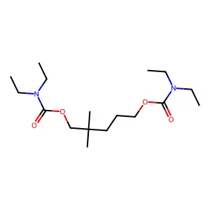 [5-(diethylcarbamoyloxy)-4,4-dimethylpentyl] N,N-diethylcarbamate structure