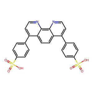 4,7-Diphenyl-1,10-phenanthroline 4',4''-disulfonic acid structure