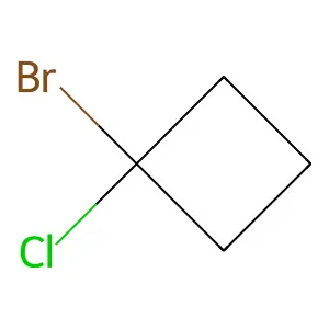 1-Bromo-1-chlorocyclobutane structure
