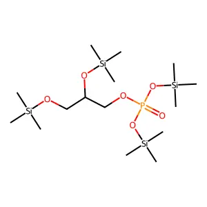 Phosphoric acid, 2,3-bis(trimethylsiloxy)propyl bis(trimethylsilyl) ester structure