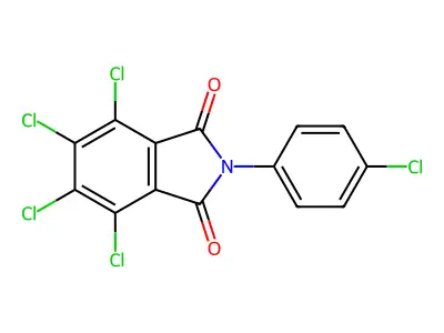 4,5,6,7-tetrachloro-2-(4-chlorophenyl)-1H-isoindole-1,3(2H)-dione structure
