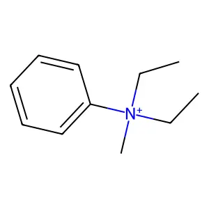 Diethylmethylphenylammonium structure