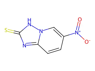 6-nitro-3H-[1,2,4]triazolo[1,5-a]pyridine-2-thione structure