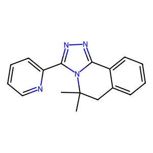 5,5-Dimethyl-3-(2-pyridinyl)-5,6-dihydro[1,2,4]triazolo[3,4-a]isoquinoline structure