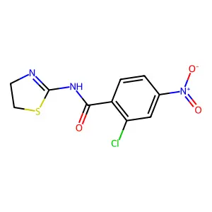 2-chloro-N-(4,5-dihydro-1,3-thiazol-2-yl)-4-nitrobenzamide structure