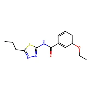 3-ethoxy-N-(5-propyl-1,3,4-thiadiazol-2-yl)benzamide structure