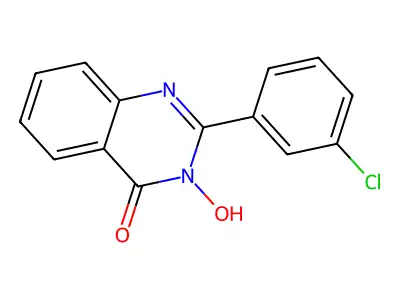 2-(3-Chlorophenyl)-3-hydroxyquinazolin-4-one structure