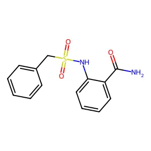 2-(苄基磺酰氨基)苯甲酰胺 structure