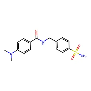4-(dimethylamino)-N-[(4-sulfamoylphenyl)methyl]benzamide structure