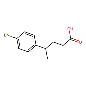 4-(4-溴苯基)戊酸 structure