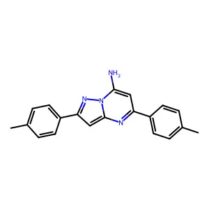 2,5-Bis(4-methylphenyl)pyrazolo[1,5-a]pyrimidin-7-amine structure