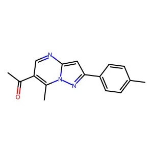 1-[7-Methyl-2-(4-methylphenyl)pyrazolo[1,5-a]pyrimidin-6-yl]ethanone structure