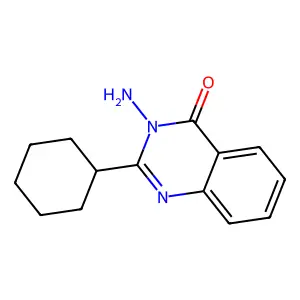 3-Amino-2-cyclohexylquinazolin-4(3H)-one structure