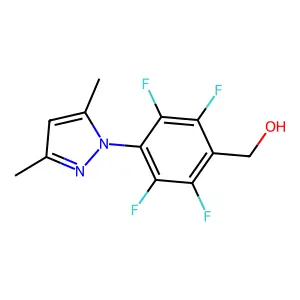 [4-(3,5-Dimethylpyrazol-1-yl)-2,3,5,6-tetrafluorophenyl]methanol structure