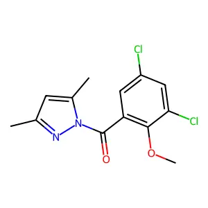 (3,5-Dichloro-2-methoxyphenyl)-(3,5-dimethylpyrazol-1-yl)methanone structure