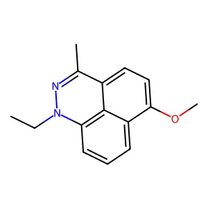 1-Ethyl-6-methoxy-3-methyl-1H-benzo[de]cinnoline structure