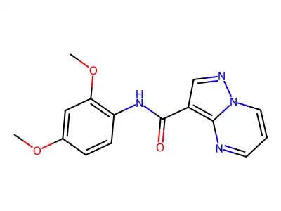 N-(2,4-dimethoxyphenyl)pyrazolo[1,5-a]pyrimidine-3-carboxamide structure