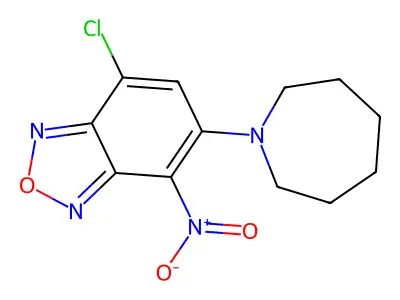 5-(Azepan-1-yl)-7-chloro-4-nitro-2,1,3-benzoxadiazole structure