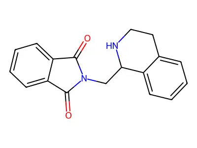 2-[(1R)-1,2,3,4-tetrahydroisoquinolin-1-ylmethyl]-1H-isoindole-1,3(2H)-dione structure