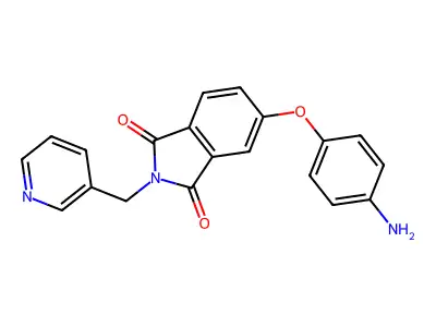 5-(4-Aminophenoxy)-2-(pyridin-3-ylmethyl)-1H-isoindole-1,3(2H)-dione structure