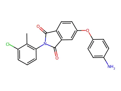 5-(4-Aminophenoxy)-2-(3-chloro-2-methylphenyl)-1H-isoindole-1,3(2H)-dione structure