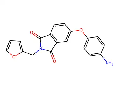 5-(4-Aminophenoxy)-2-(2-furylmethyl)-1H-isoindole-1,3(2H)-dione structure