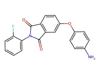 5-(4-Aminophenoxy)-2-(2-fluorophenyl)-1H-isoindole-1,3(2H)-dione structure