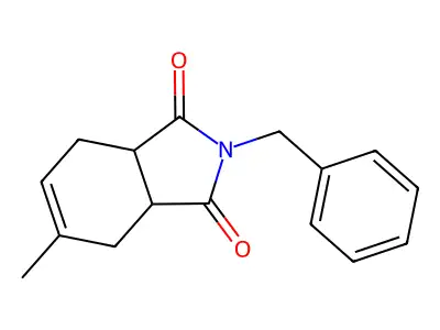 2-benzyl-5-methyl-3a,4,7,7a-tetrahydro-1H-isoindole-1,3(2H)-dione structure