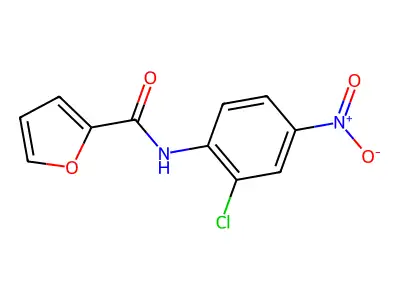 N-(2-chloro-4-nitrophenyl)-2-furamide structure