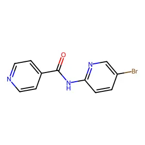 N-(5-bromopyridin-2-yl)pyridine-4-carboxamide structure