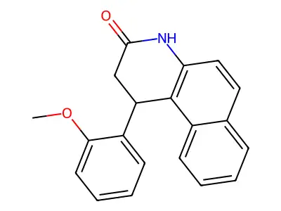 1-(2-methoxyphenyl)-2,4-dihydro-1H-benzo[f]quinolin-3-one structure