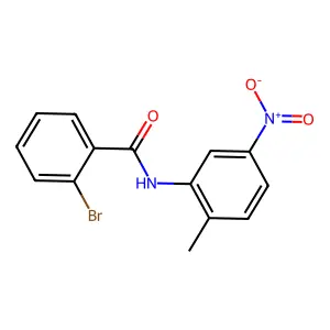 2-bromo-N-(2-methyl-5-nitrophenyl)benzamide structure