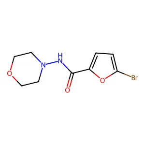 5-Bromo-N-morpholinofuran-2-carboxamide structure