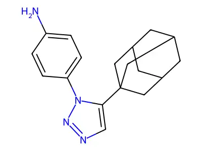 4-[5-(1-Adamantyl)triazol-1-yl]aniline structure