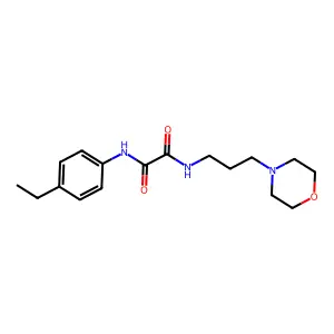 N-(4-ethylphenyl)-N'-[3-(morpholin-4-yl)propyl]ethanediamide structure