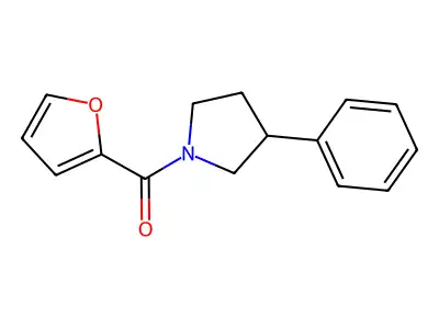 1-(2-Furoyl)-3-phenylpyrrolidine structure