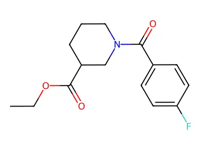 Ethyl 1-(4-fluorobenzoyl)piperidine-3-carboxylate structure