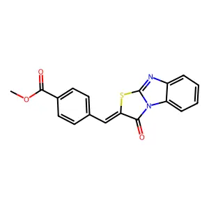 methyl 4-[(3-oxo[1,3]thiazolo[3,2-a]benzimidazol-2(3H)-ylidene)methyl]benzoate structure