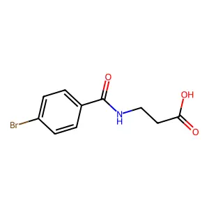 N-(4-Bromobenzoyl)-beta-alanine structure