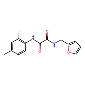 Oxamide, N-furfuryl-N'-(2,4-dimethylphenyl)- structure