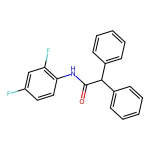 N-(2,4-Difluorophenyl)-2,2-diphenylacetamide structure