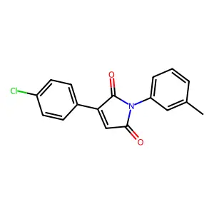 3-(4-chlorophenyl)-1-(3-methylphenyl)-1H-pyrrole-2,5-dione structure