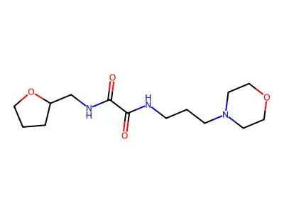 N-(3-morpholin-4-ylpropyl)-N'-(oxolan-2-ylmethyl)oxamide structure