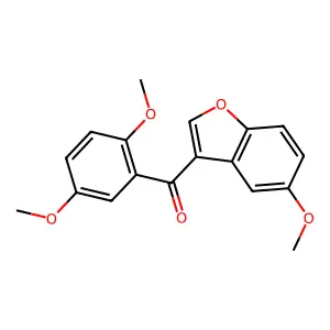 (2,5-Dimethoxyphenyl)-(5-methoxy-1-benzofuran-3-yl)methanone structure
