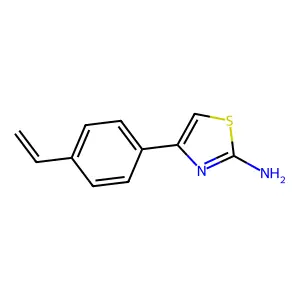 4-(4-Ethenylphenyl)-1,3-thiazol-2-amine structure