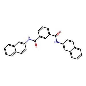 N~1~,N~3~-di(2-naphthyl)isophthalamide structure
